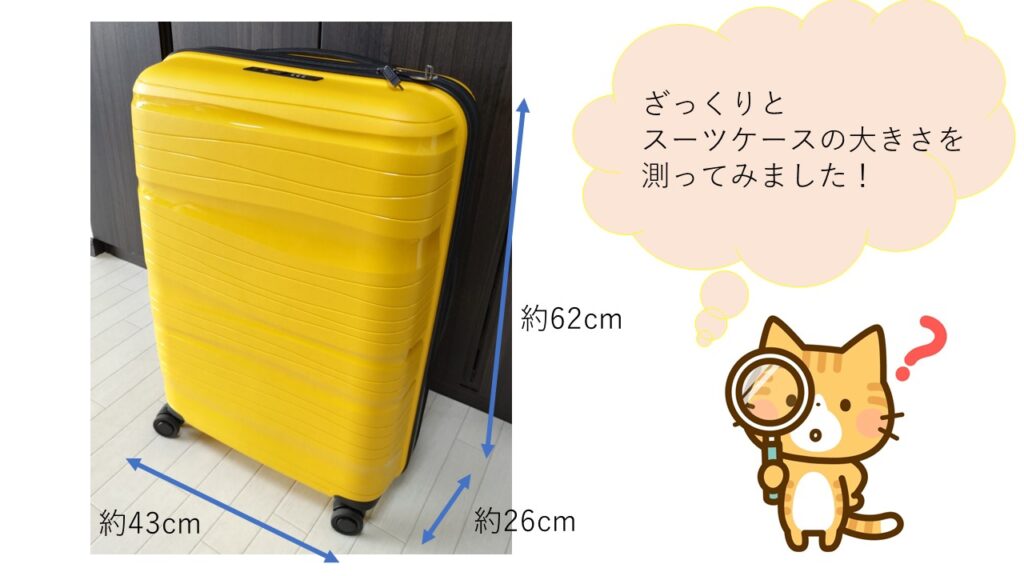 スーツケースのサイズ