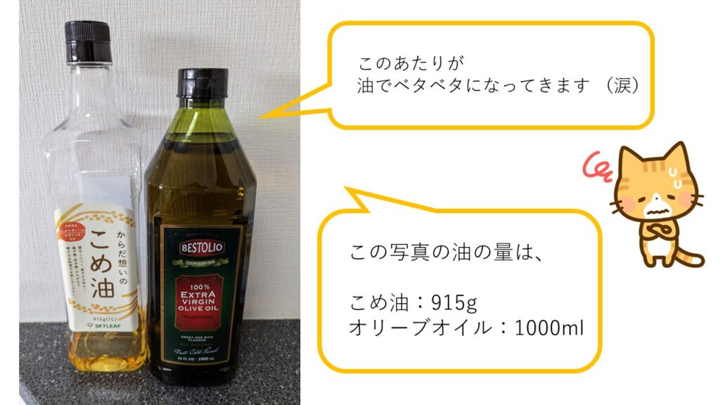 油ベタベタ