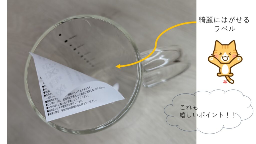 スリーコインズ耐熱ガラスの計量カップ